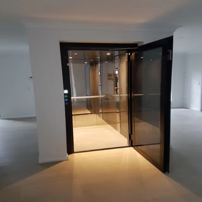 VTEV109 Ascensores Elevadores Stilvoller Villa-Aufzug aus Glas für privates Duplex-Haus