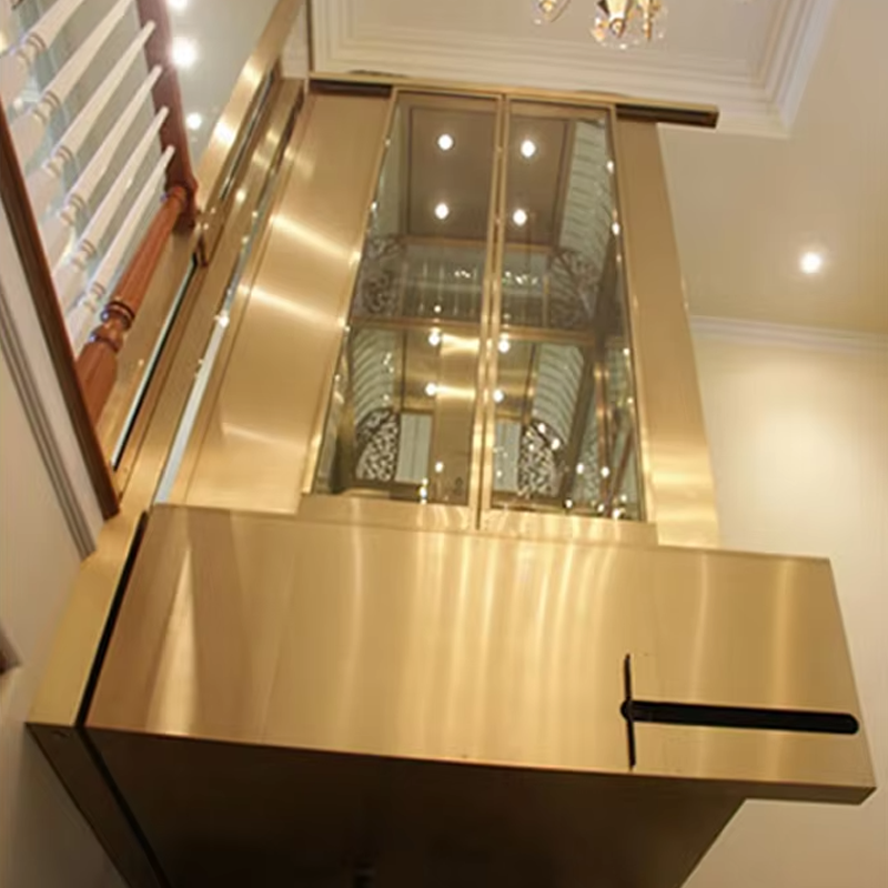 VTEV104 Ascensores Elevadores Luxuriöser Villa-Aufzug aus Edelstahl für den Familiengebrauch