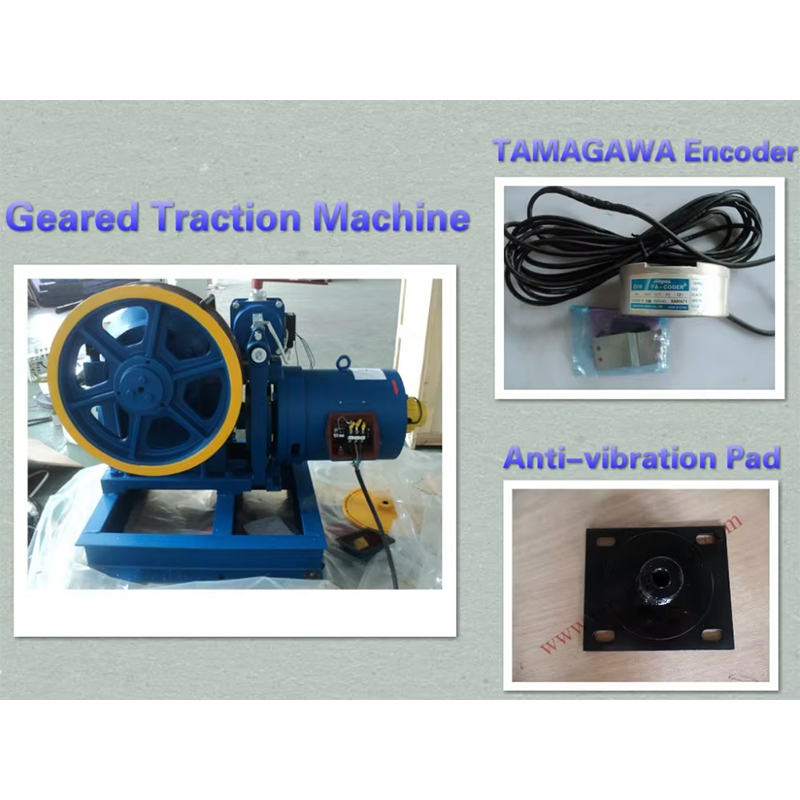 VTSP216 Neue Produkte YJF100K 320 kg-450 kg Aufzugsteile Torin Drive Aufzug Getriebezugmaschine