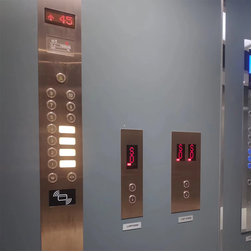 VTSP333 Moderner Edelstahl-Aufzug zur Wandmontage, Touch-Display, Cop und Lop