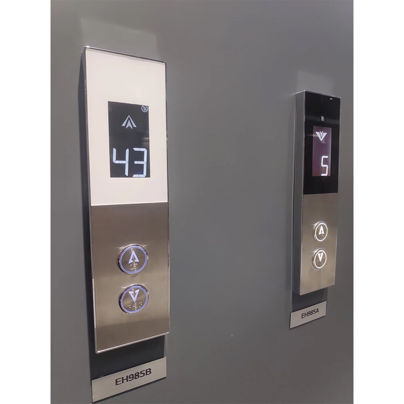 VTSP333 Moderner Edelstahl-Aufzug zur Wandmontage, Touch-Display, Cop und Lop