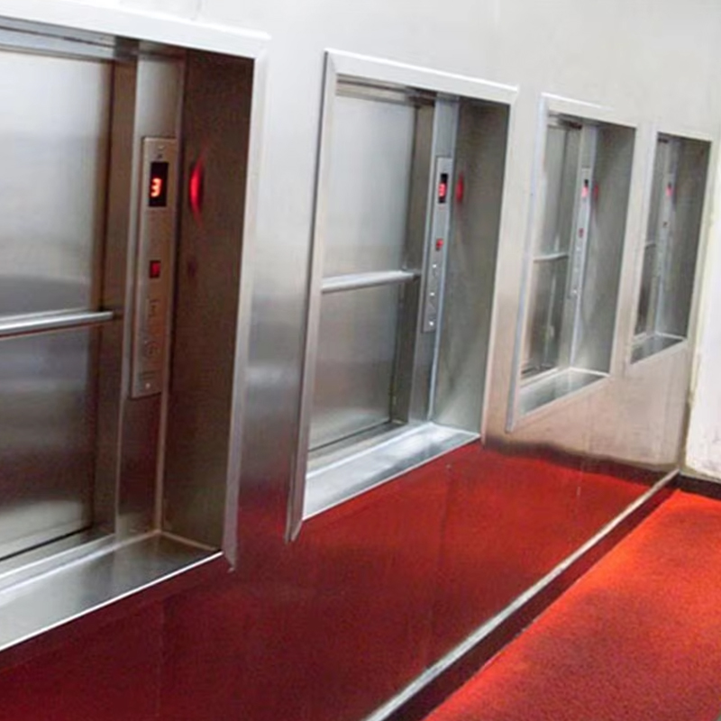 VTEF108 Elektrischer, getriebeloser AC-Speiseaufzug mit PVC-Boden für Restaurant- und Hotelküchenservice