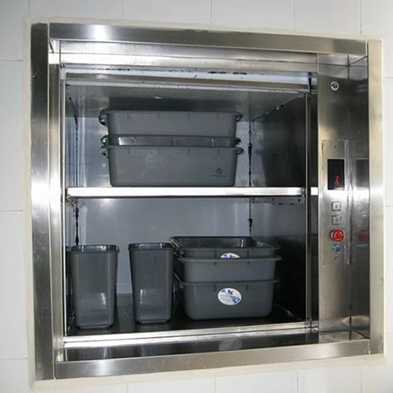 VTEF108 Elektrischer, getriebeloser AC-Speiseaufzug mit PVC-Boden für Restaurant- und Hotelküchenservice