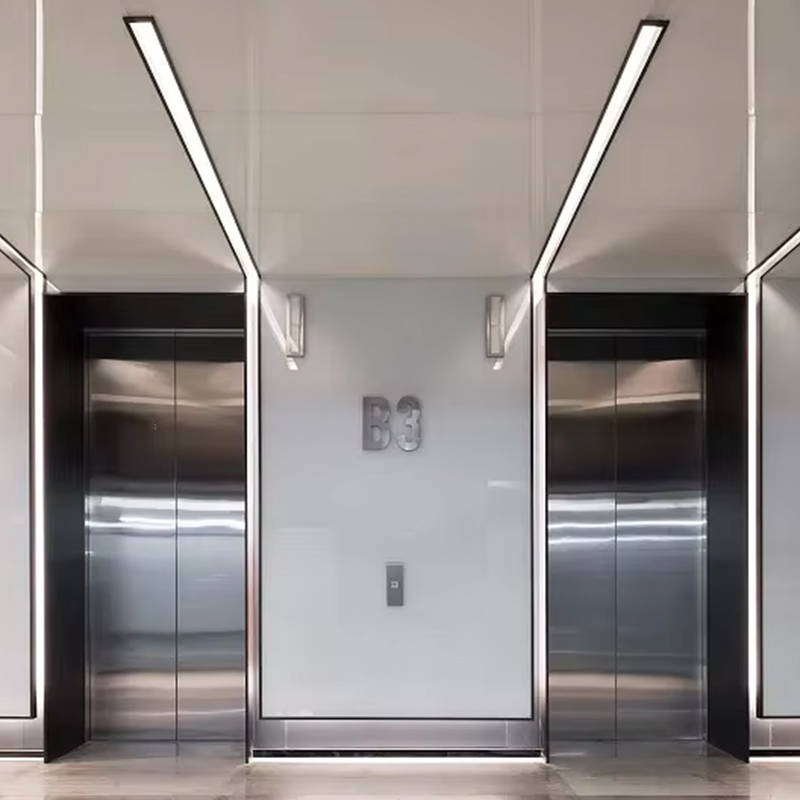 VTEP119 Ascensores Personenaufzüge Getriebelose Klimaanlage für mehrstöckige Gebäude ISO9001-zertifizierter Edelstahl Einfache Installation
