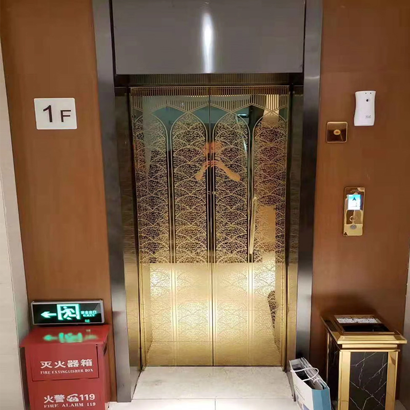 VTEP124 Hersteller von modernen Personenaufzügen der Marke China, Hochleistungsaufzug, Hotelnutzung, PVC-Boden, Edelstahl-Wechselstromantrieb