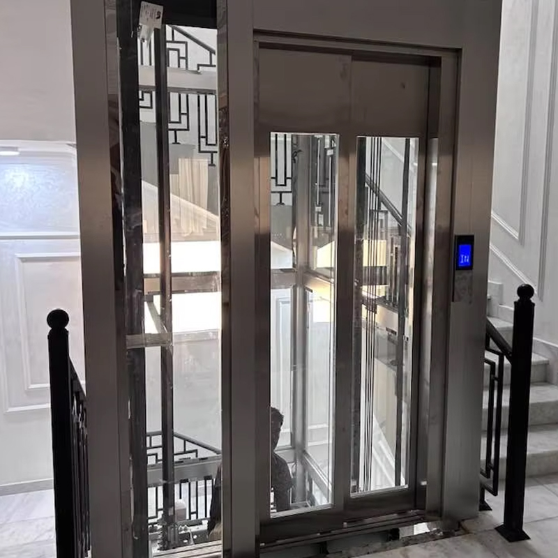 VTEP124 Hersteller von modernen Personenaufzügen der Marke China, Hochleistungsaufzug, Hotelnutzung, PVC-Boden, Edelstahl-Wechselstromantrieb