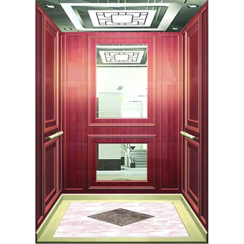 VTSP133 Luxus-Hotelaufzugskabine mit hochwertigem Edelstahl, zeitgenössisches Design, individuelle Farbe, 1 Jahr Garantie