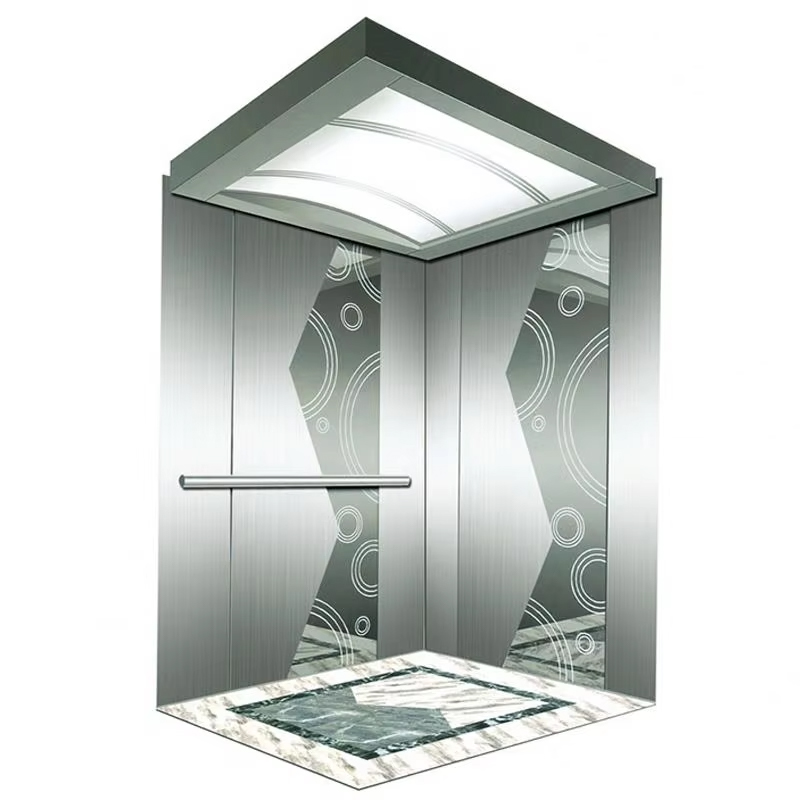 VTSP134 Personenaufzugskabine mit energieeffizienter LED-Decke, Edelstahlkonstruktion, ISO9001-zertifiziert, 1 Jahr Garantie