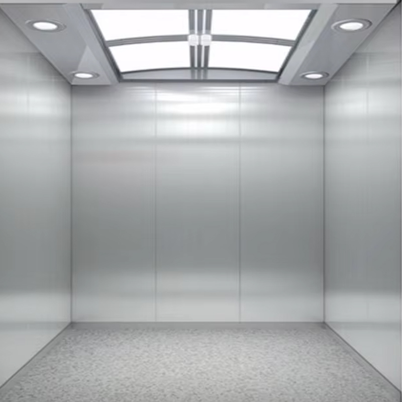 VTSP134 Personenaufzugskabine mit energieeffizienter LED-Decke, Edelstahlkonstruktion, ISO9001-zertifiziert, 1 Jahr Garantie