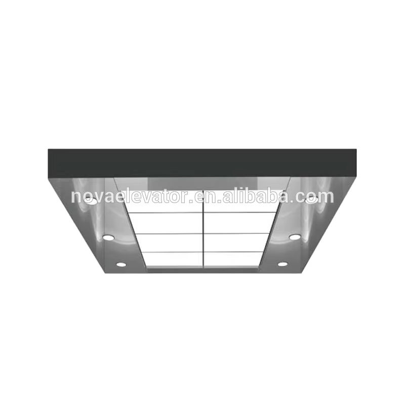 VTSP140 Aufzugs-Ersatzteil, Kabinen-Innenausstattung, Aufzugskabine, Edelstahldecke, modernes Aufzugsdecken-Design