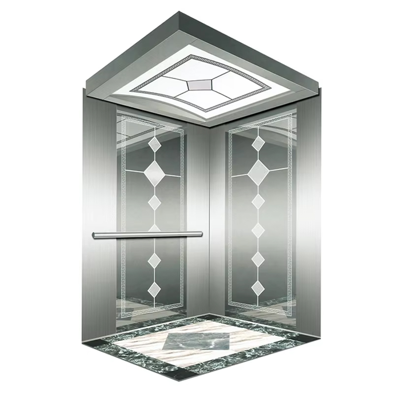 VTSP136 Aufzugsteile und Zubehör, Personenaufzugskabine mit LED-Beleuchtung und Premium-Dekoration