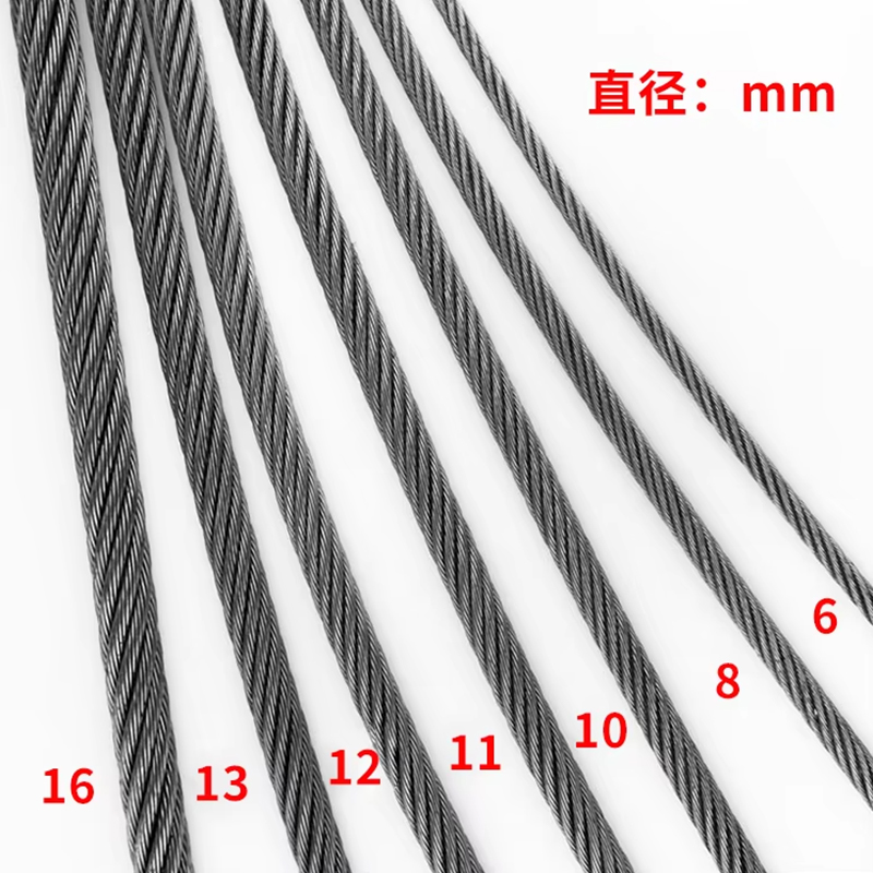 VTSP268 Fabrikgefertigtes, bestes Preis-6-22-mm-Aufzugsstahlseil