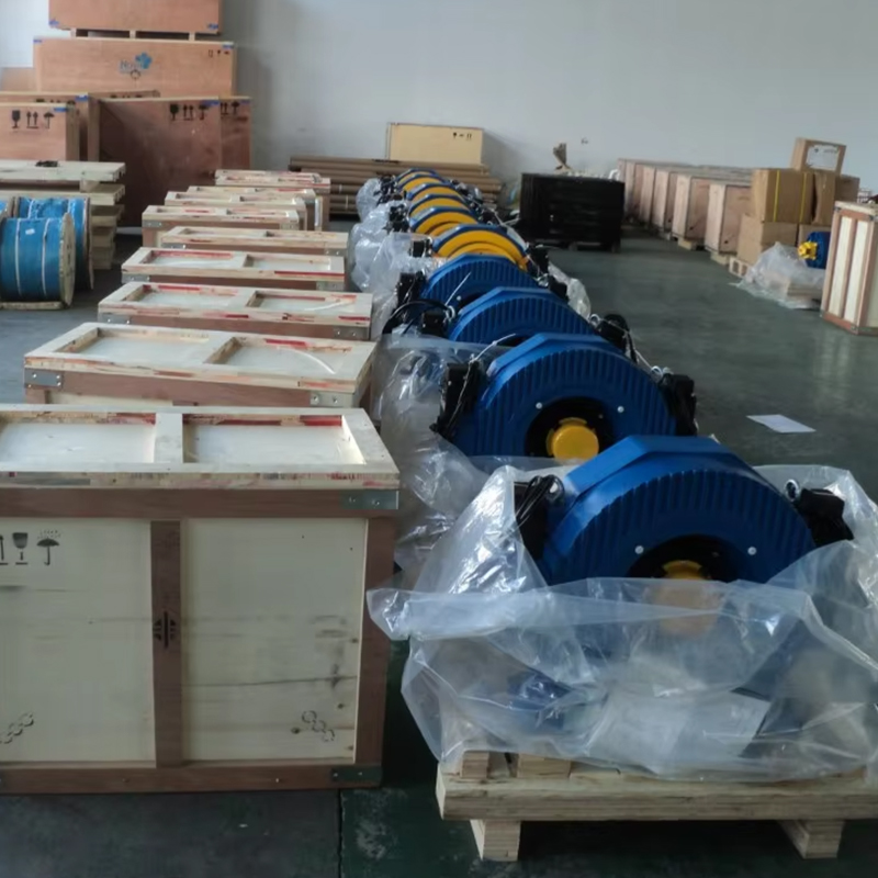 VTSP238 Montanari Gearless Traktionsmaschine MCG100 Hubmotor 320–630 kg Motor
