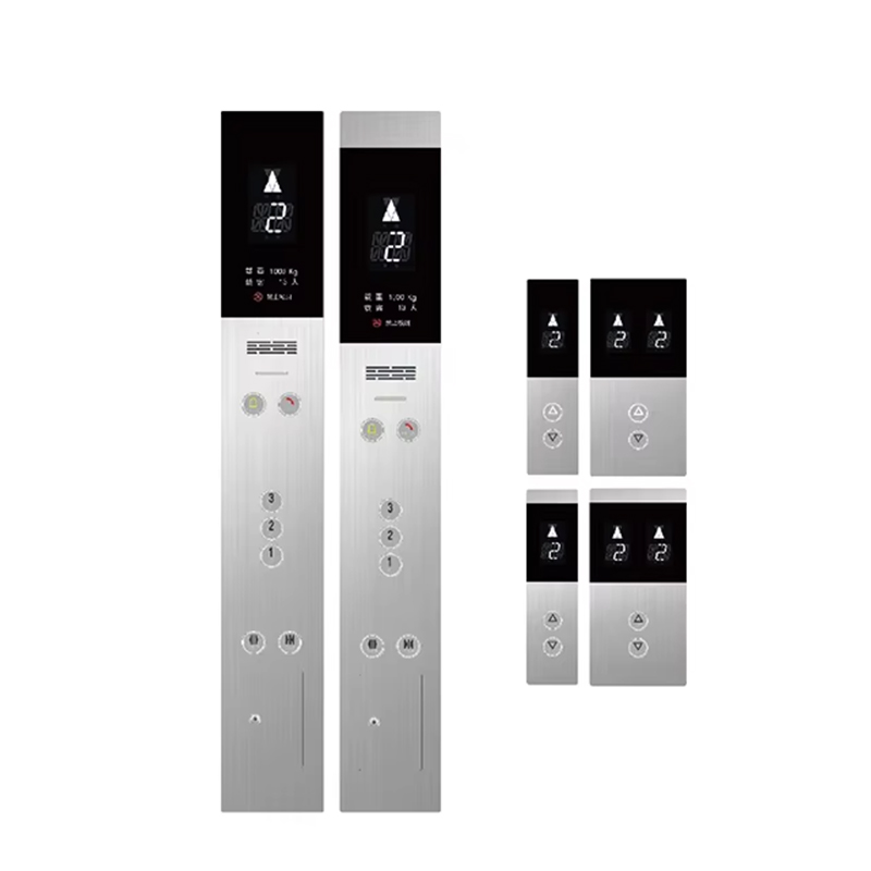 VTSP345 Neupreis, modernes Design, Edelstahl-Aufzugstürverkleidung mit Aufzugsknopf, Wandmontage COP LOP